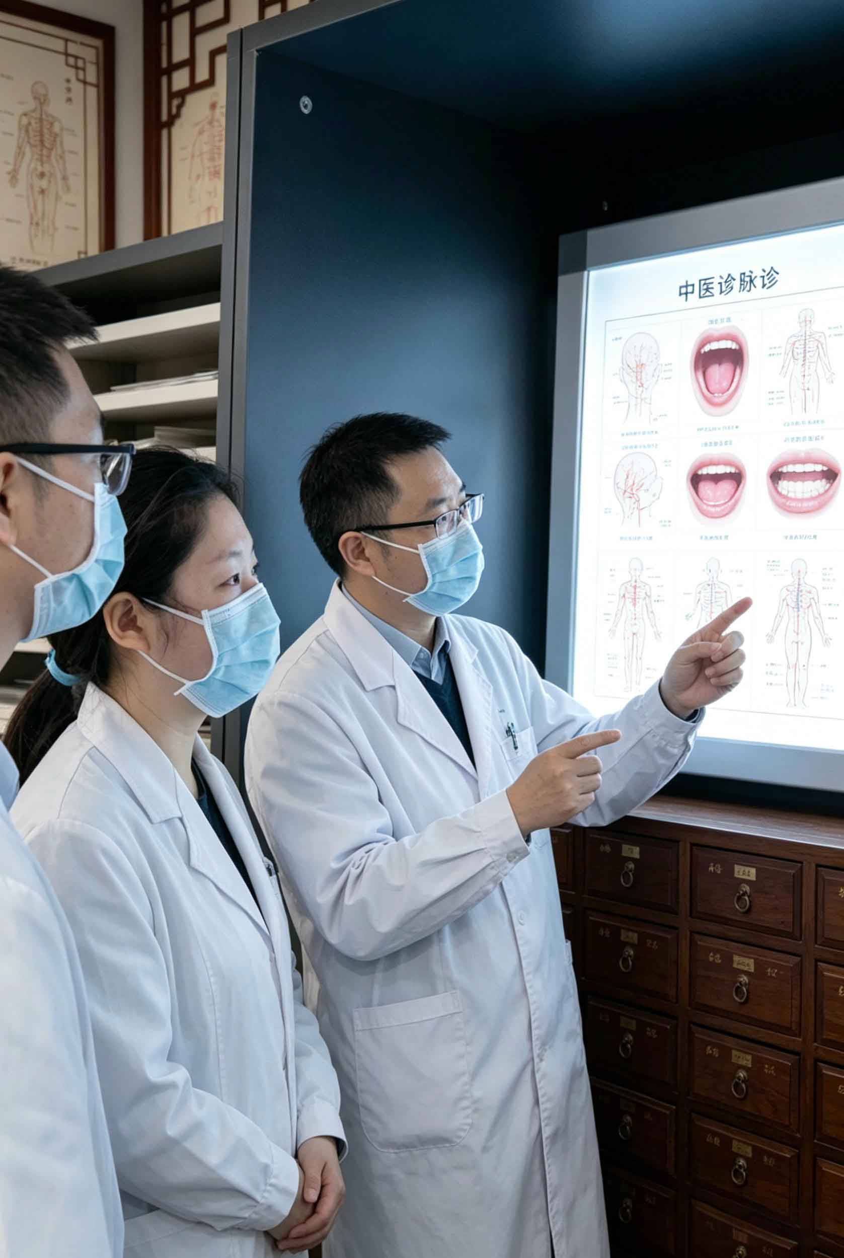 Jingkang nephrology team reviewing a patient case together